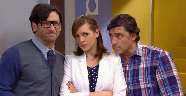 Sofía, Paul and Wilson standing together at the Andrade.